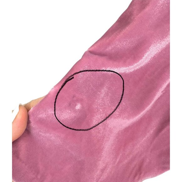 J.Crew Velvet Tulip-Hem Dress Long Sleeve Scoop Neck Guava Berry Pink Size 22 - Picture 10 of 12